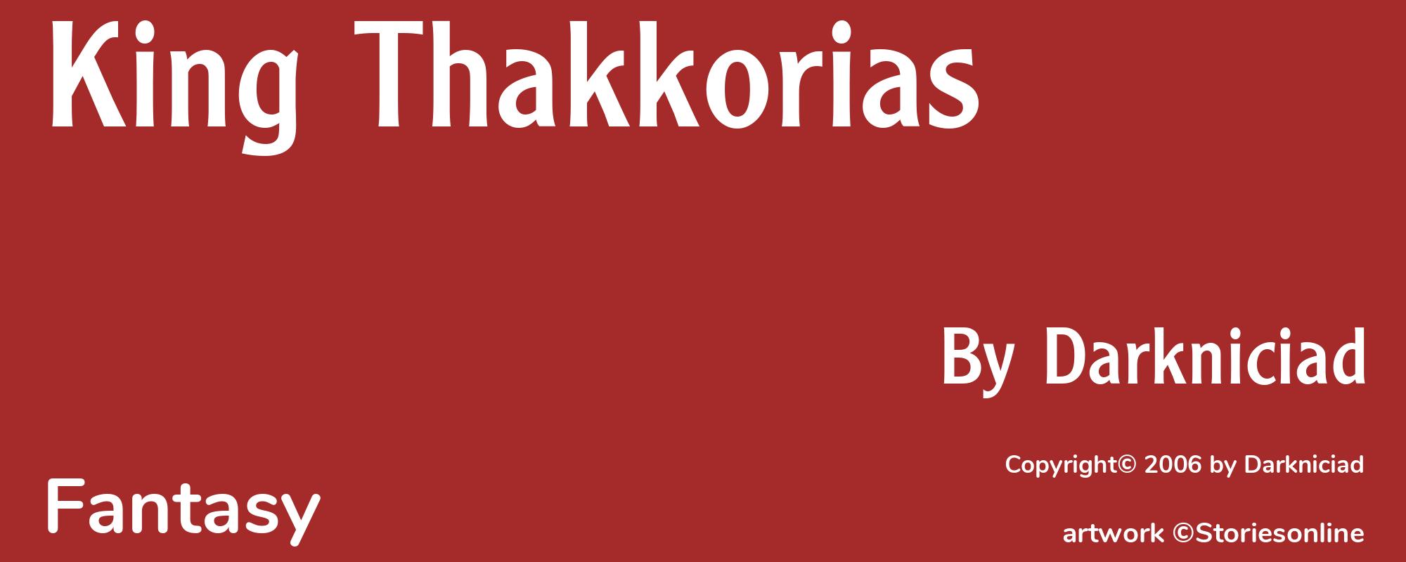 King Thakkorias - Cover