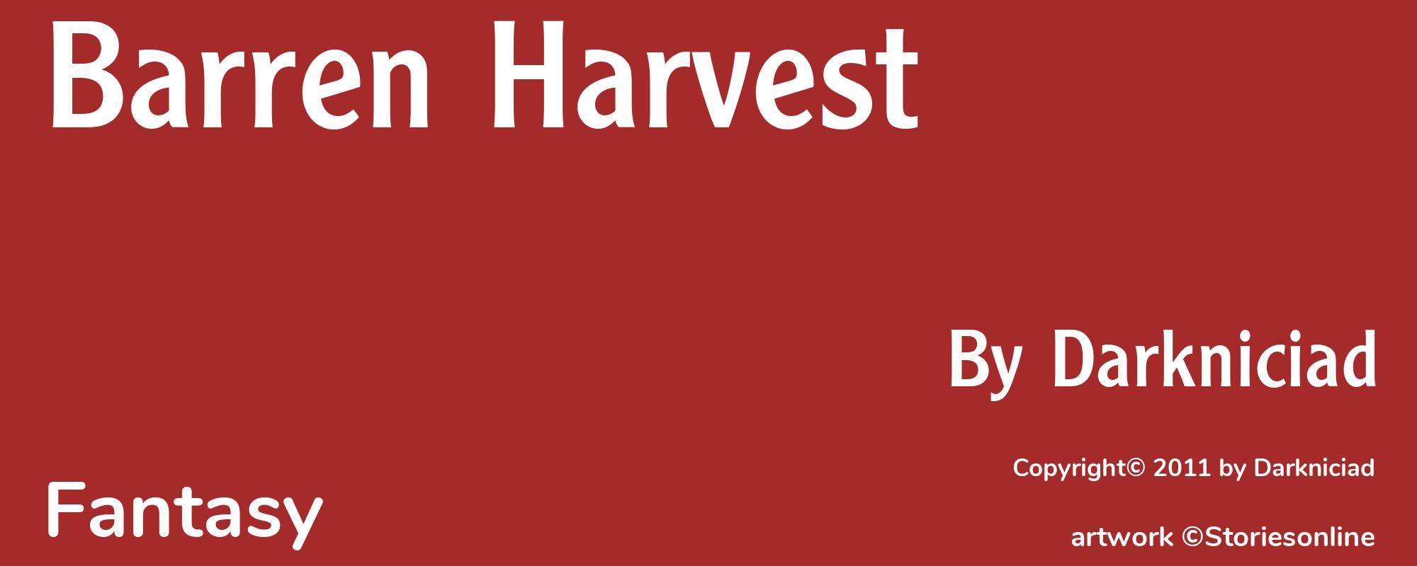 Barren Harvest - Cover